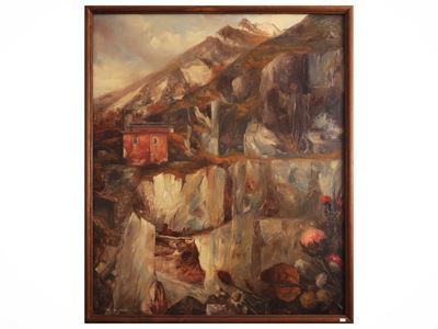 Paesaggio 1988, firmato e datato