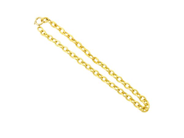 Collana girocollo in oro giallo 18Kt