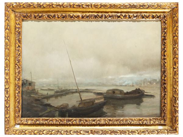 Bufera nel porto - Napoli