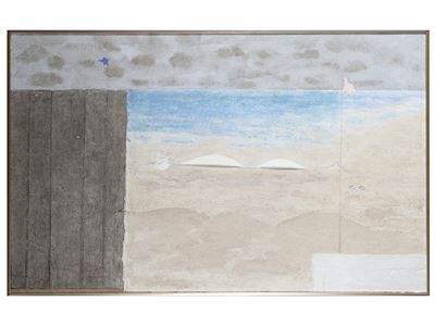 Bagnante (1973), tecnica mista su tela