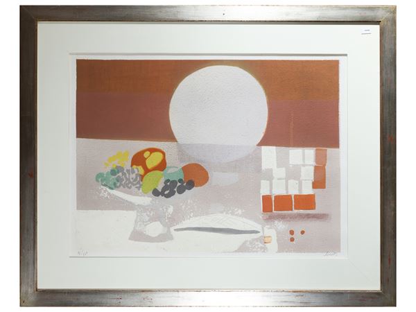 Bruno Saetti : Still life  - Auction Works on Paper - Maison Bibelot - Casa d'Aste Firenze - Milano