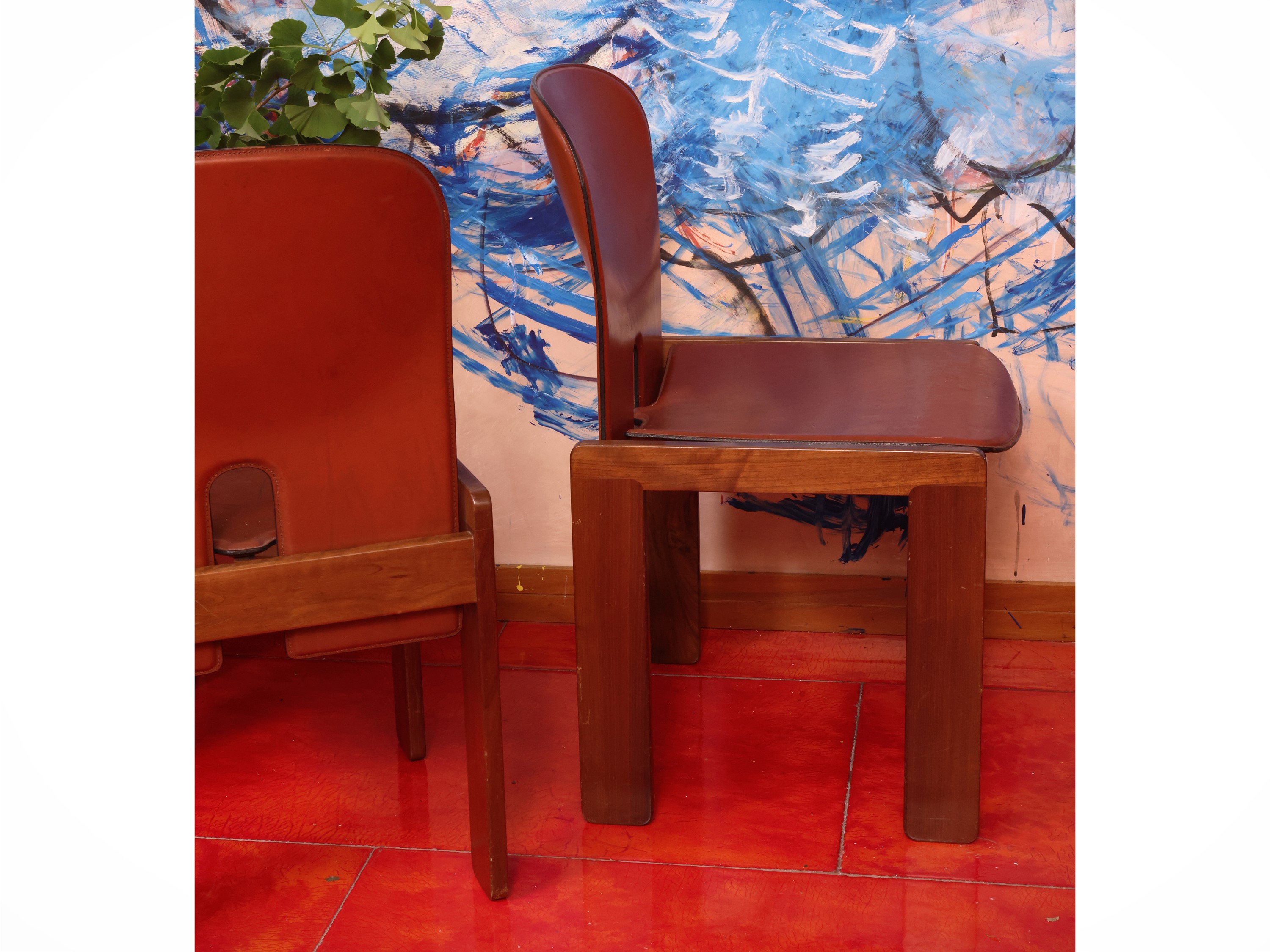 Afra e Tobia Scarpa - Serie di quattro sedie modello 121 per Cassina