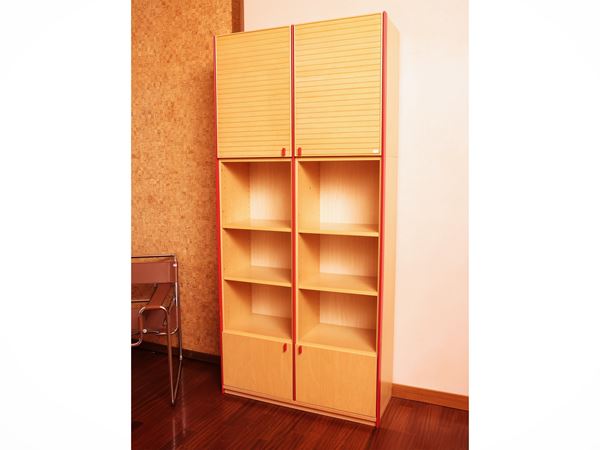 Storage unit in blond wood