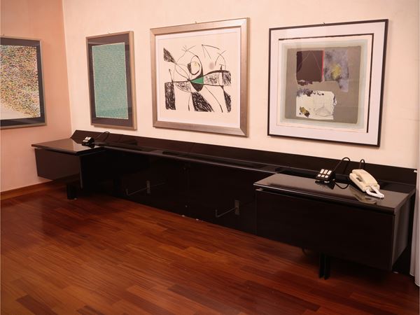 Alanda multifunction headboard for double bed, Paolo Piva for B&B