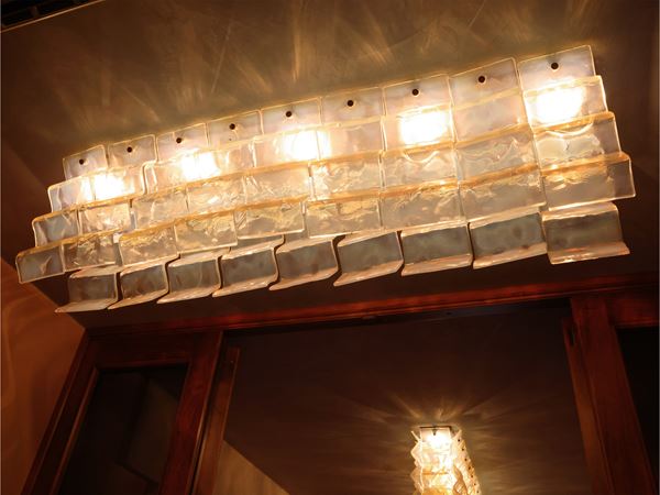 Ceiling light, Carlo Nason for Mazzega