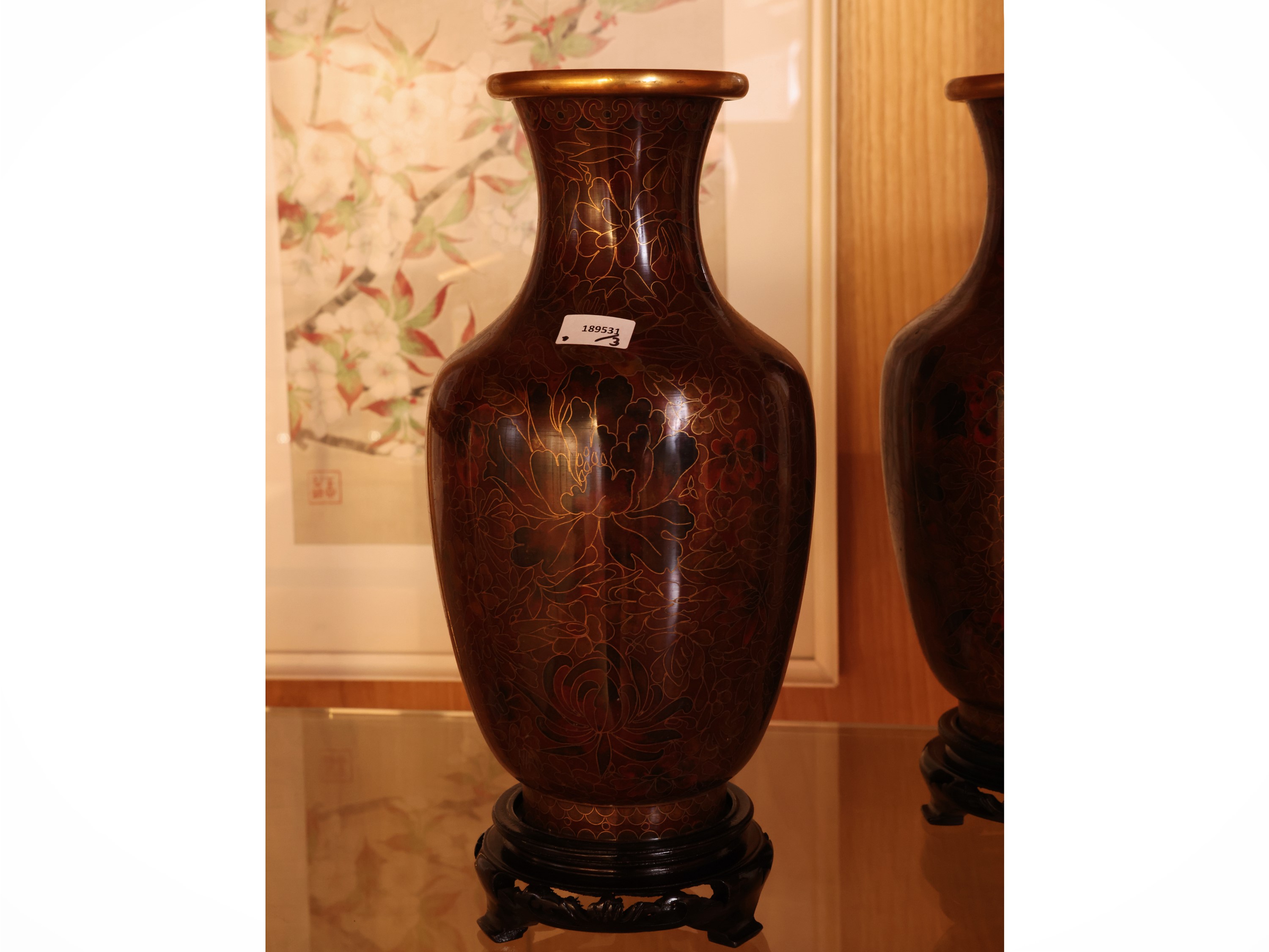 Trittico in Smalti Cloisonné