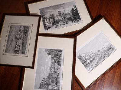 Serie di Otto Stampe Decorative