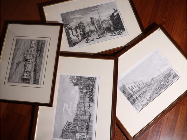 Series of eight decorative prints