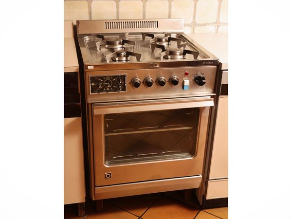 Cucina a gas in acciaio inox, Alpes Italia