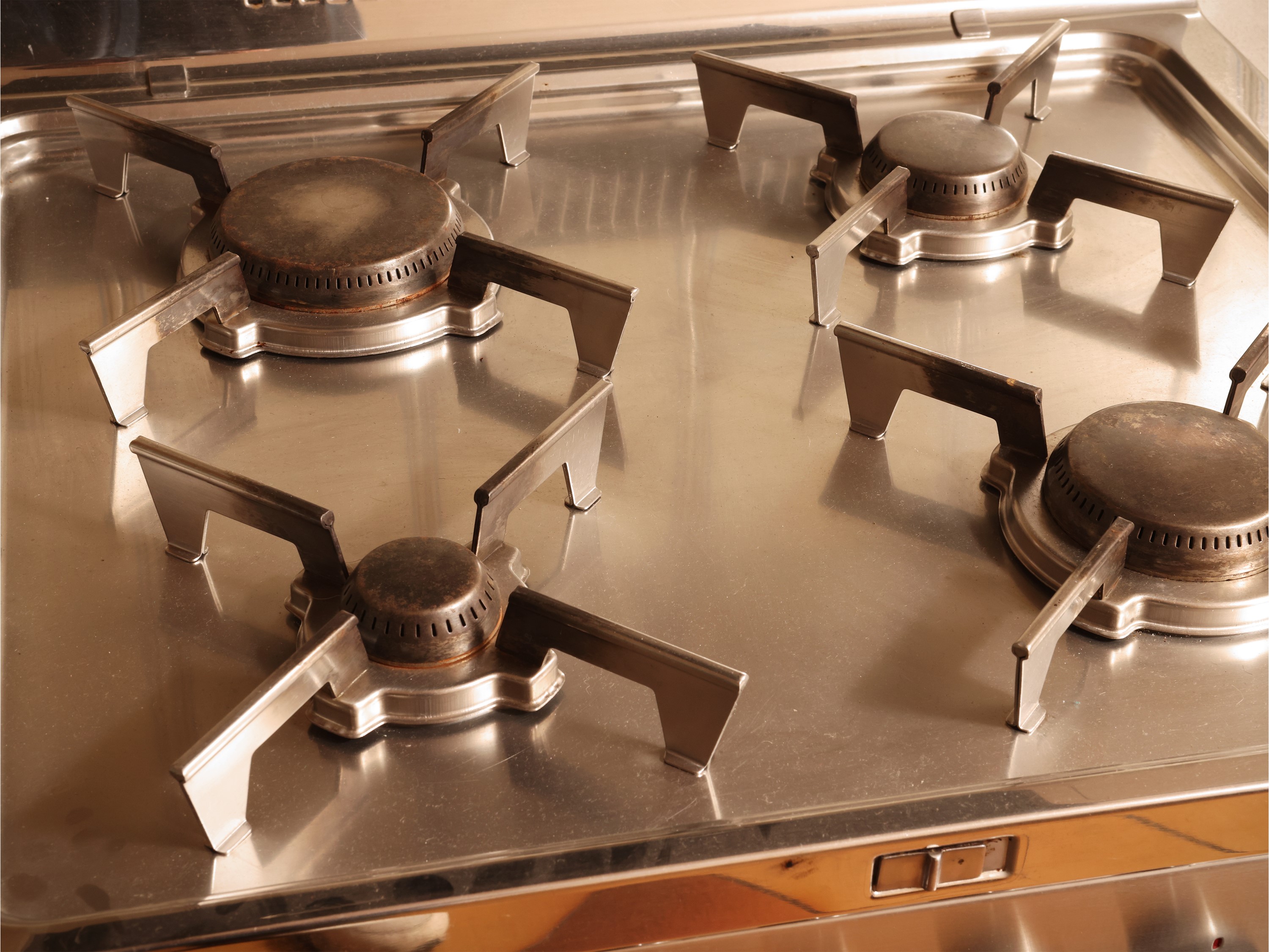 Cucina a Gas in Acciaio Inox, Alpes Italia