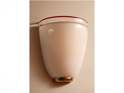 IB Itre, Coppia di applique in vetro soffiato in stile Murano (Anni Ottanta)