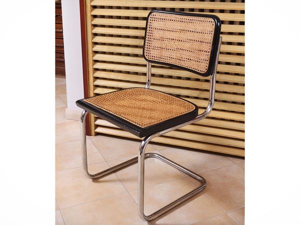 Pair of chairs, in the style of Marcell Breuer