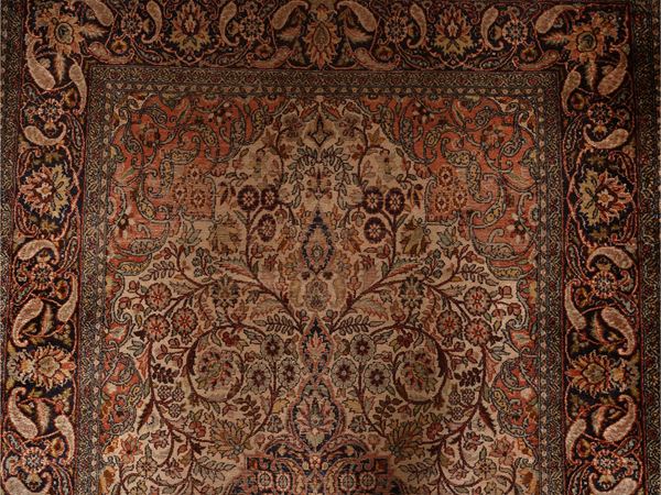 Persian silk carpet