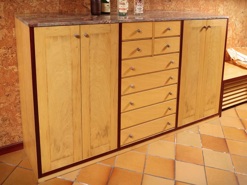 Mobile Contenitore in Legno Biondo