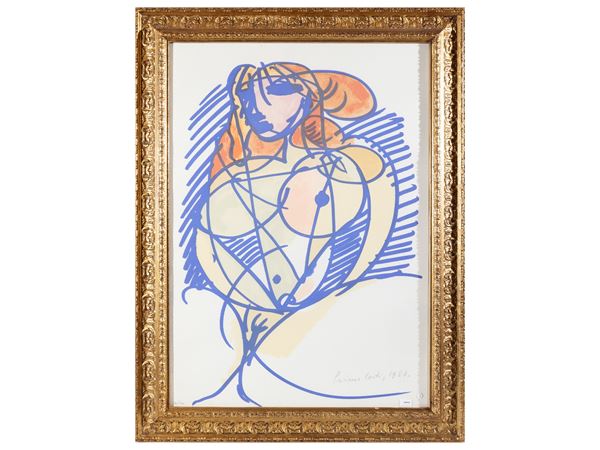 Primo Conti - Female nude 1983