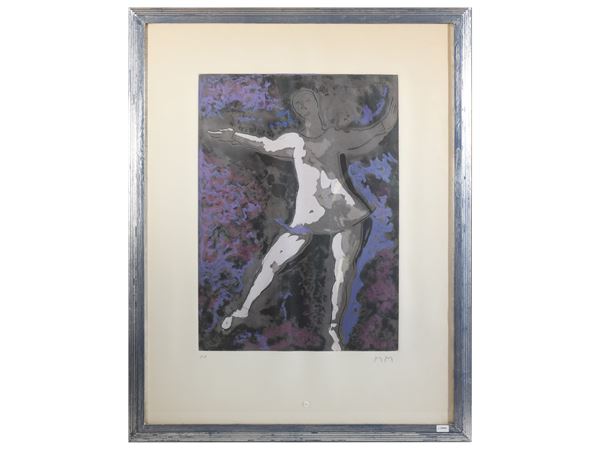 Marino Marini : Dancer II  - Asta Opere su carta - Maison Bibelot - Casa d'Aste Firenze - Milano