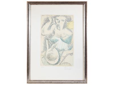 Figura, litografia (Ed. 69/100), firmata e datata