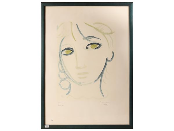 Primo Conti : Arianna 1978  - Auction Works on Paper - Maison Bibelot - Casa d'Aste Firenze - Milano