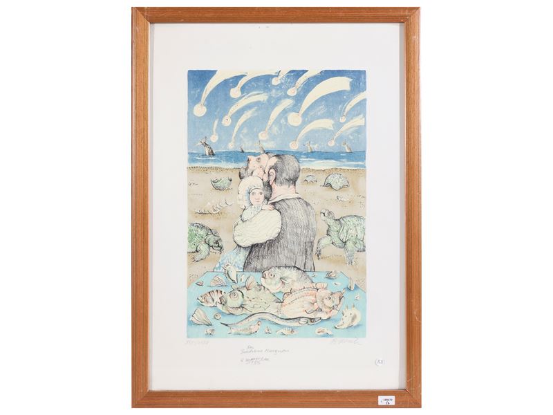 Antonio Possenti, Litografia; Tono Zancanaro, Grafica in due esemplari firmati e numerati (XX sec...