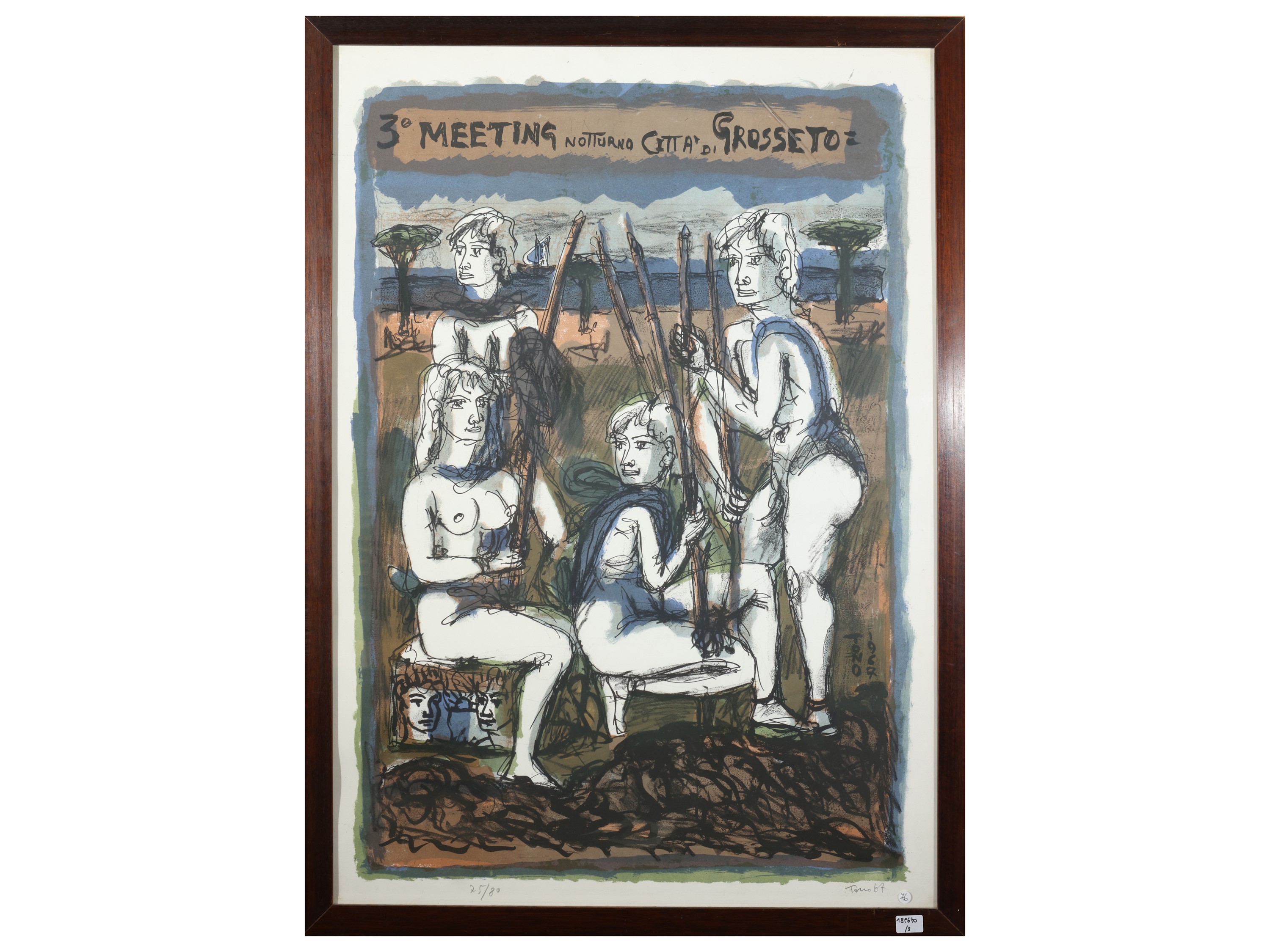 Antonio Possenti, Litografia; Tono Zancanaro, Grafica in due esemplari firmati e numerati (XX sec...