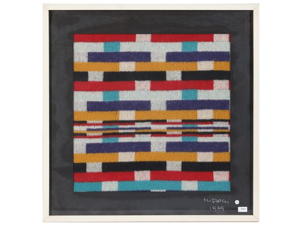 Ottavio Missoni : Tapestry 1979  - Auction The Modern House - Maison Bibelot - Casa d'Aste Firenze - Milano