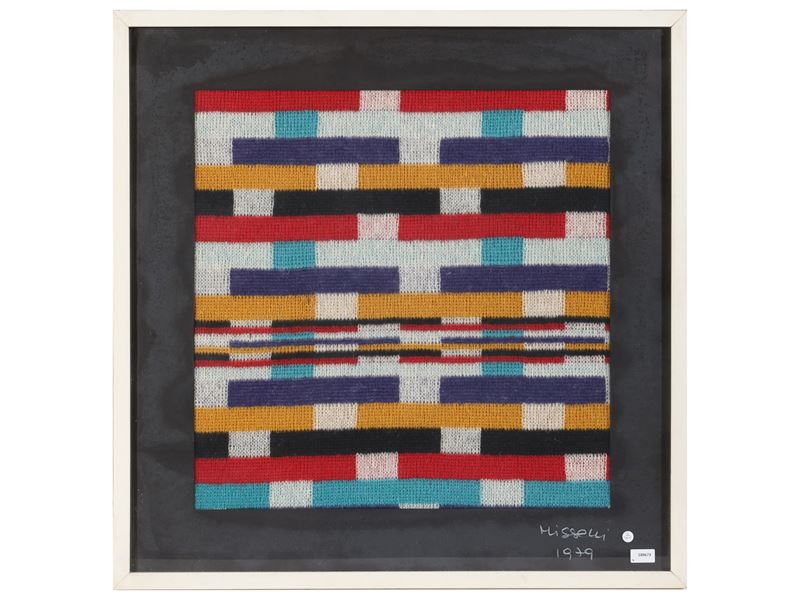 Ottavio Missoni - Arazzo (1979), firmato e datato