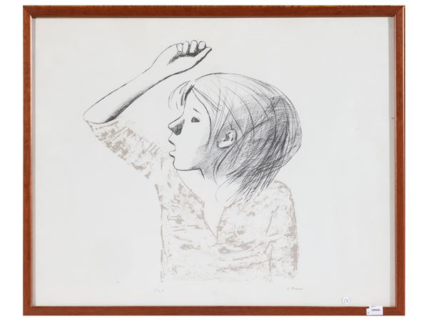 Xavier Bueno : Figure  - Auction Works on Paper - Maison Bibelot - Casa d'Aste Firenze - Milano
