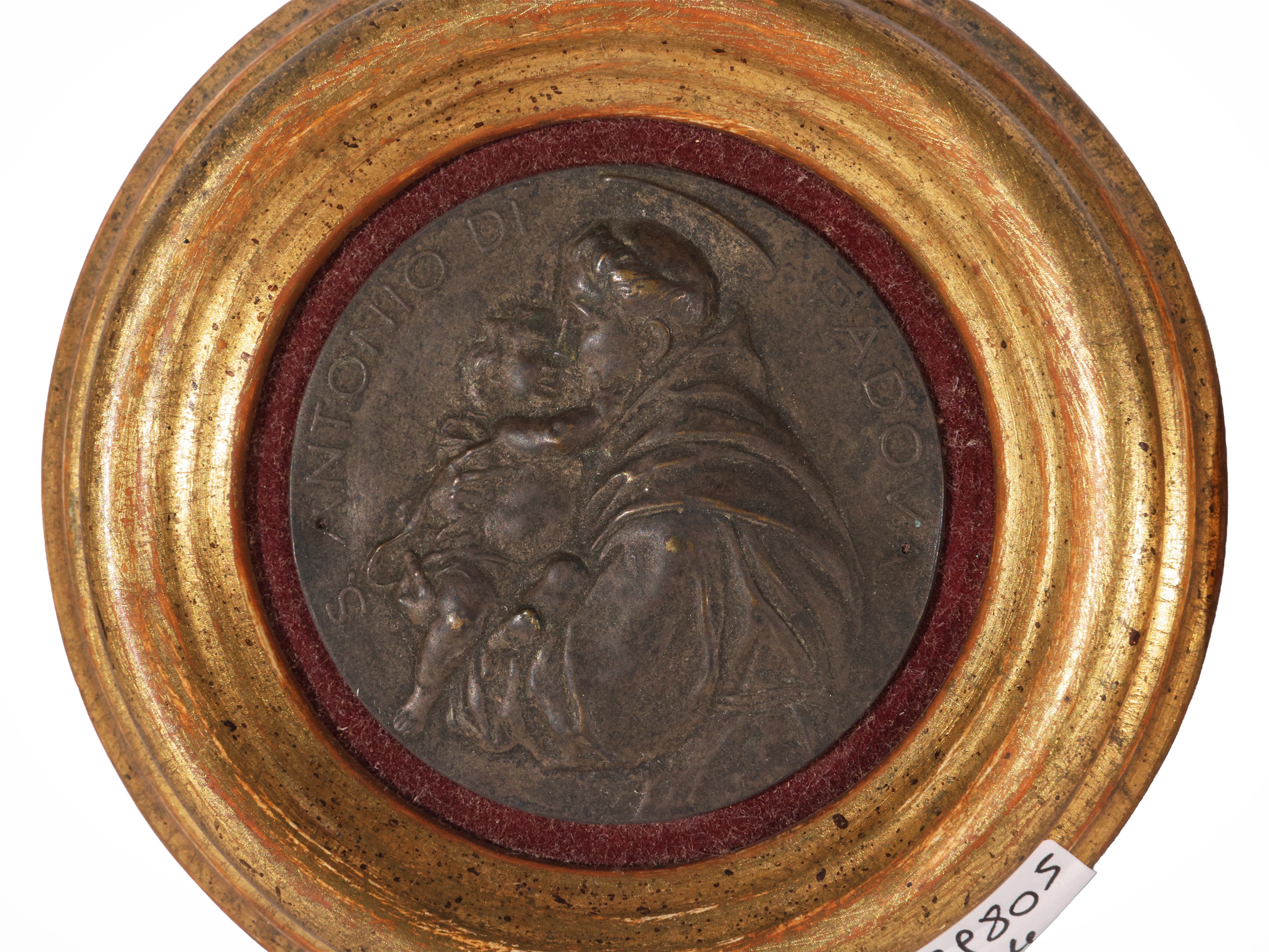 Fine XIX – inizio XX secolo, Due bassorilievi e due medaglie in metallo con soggetti religiosi, i...