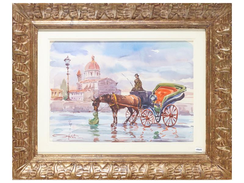 Carrozza davanti alla Chiesa del Cestello