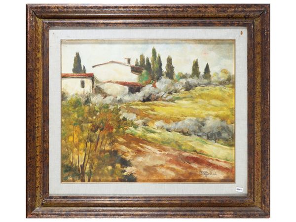 Paesaggio con case