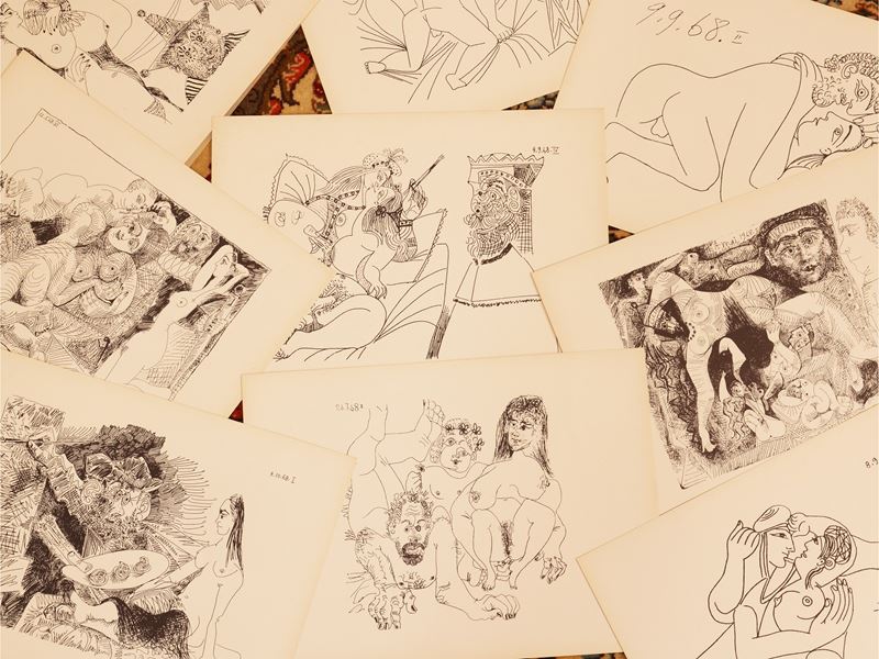 Da Pablo Picasso - 12 Disegni con gli Auguri di Playman