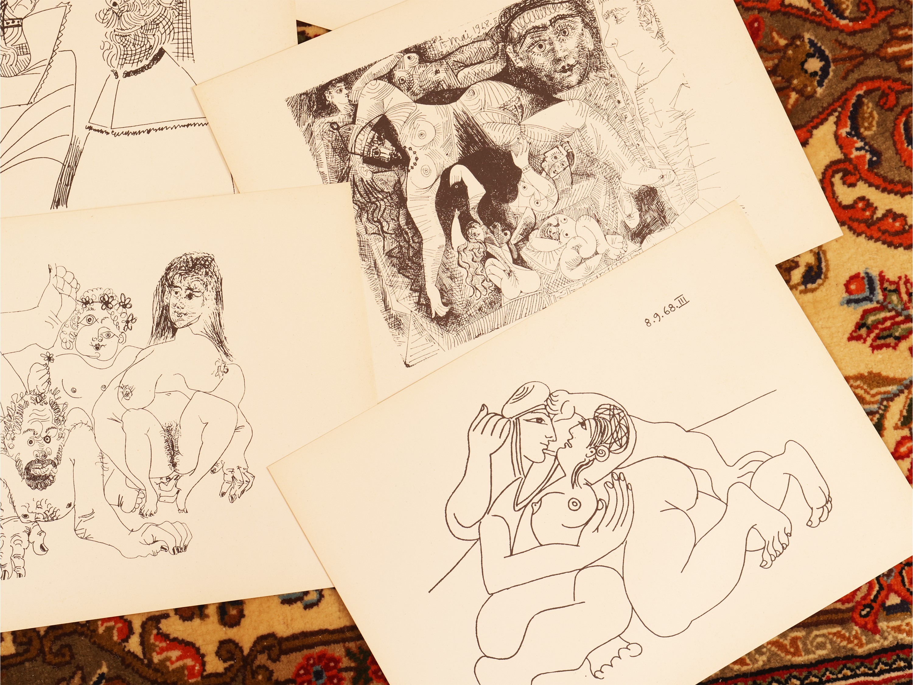 Da Pablo Picasso - 12 Disegni con gli Auguri di Playman