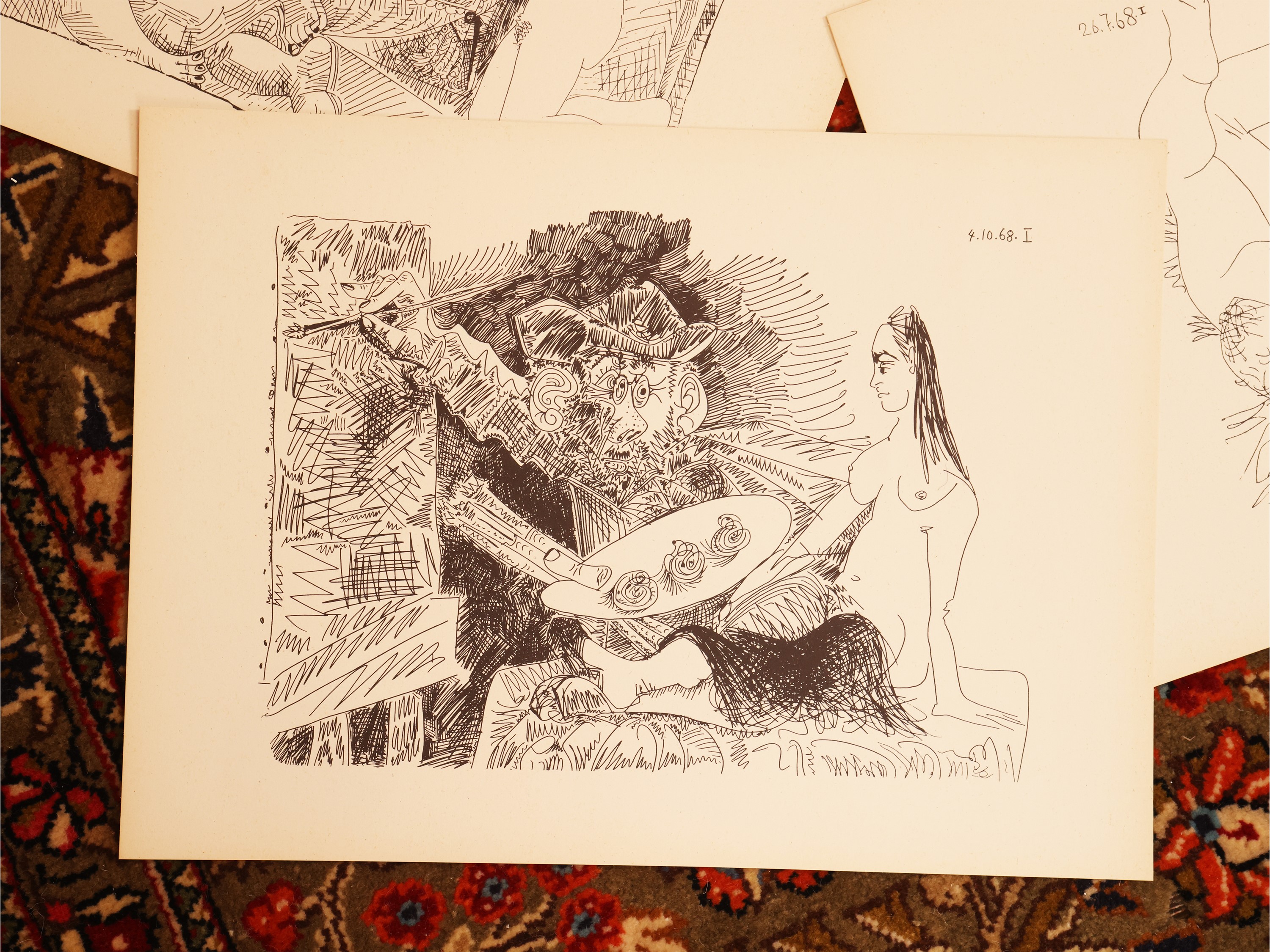 Da Pablo Picasso - 12 Disegni con gli Auguri di Playman