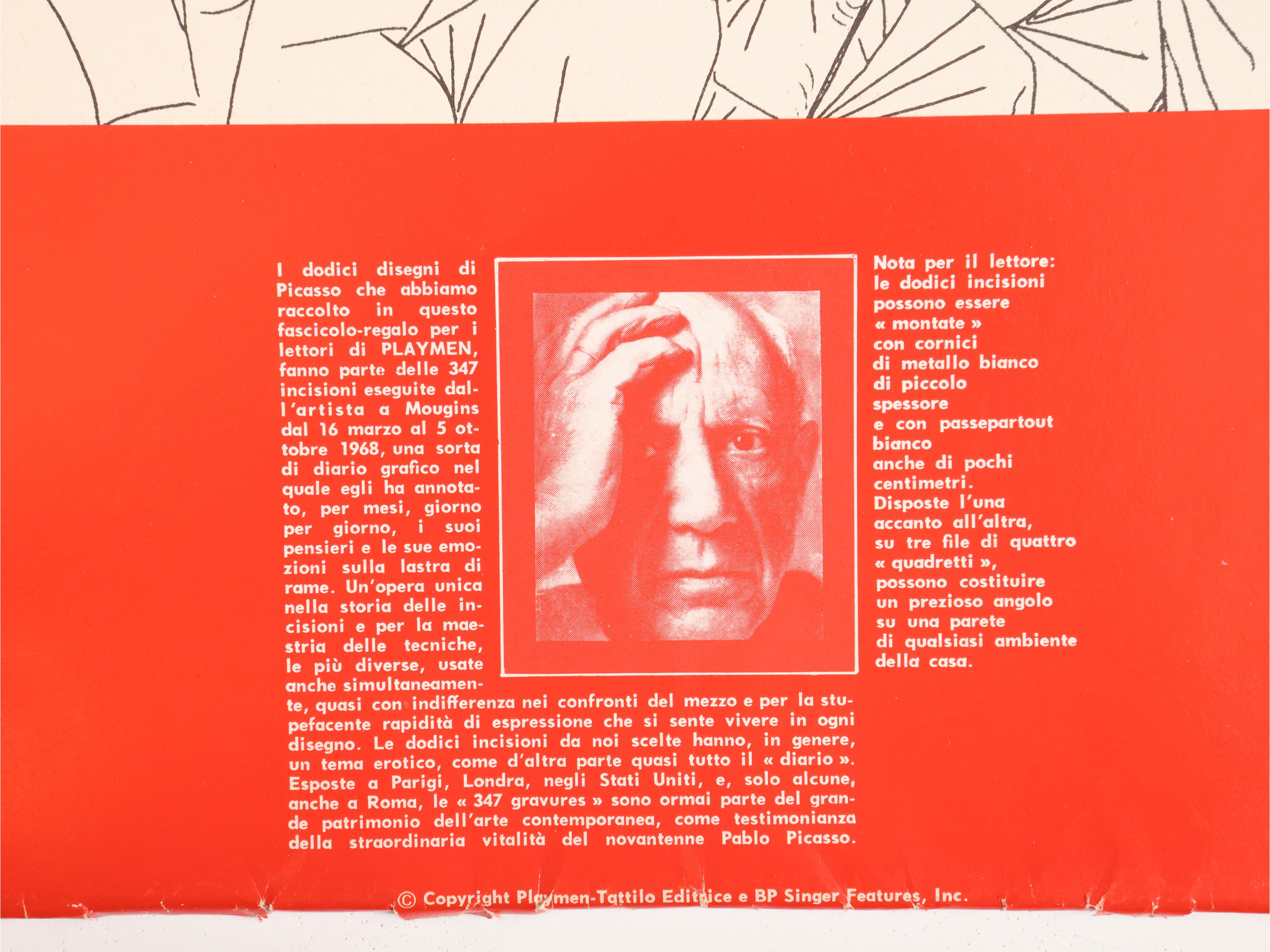 Da Pablo Picasso - 12 Disegni con gli Auguri di Playman