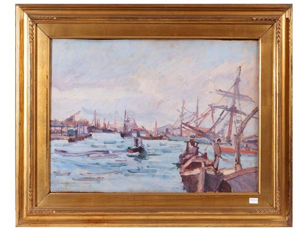 Giovanni March : Libecciata (Livorno Marittina)  - Auction Déballage. Deals at Auction - Maison Bibelot - Casa d'Aste Firenze - Milano