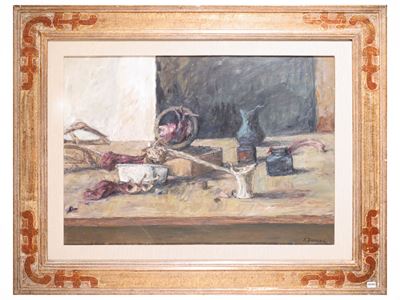 Natura morta, olio su tela