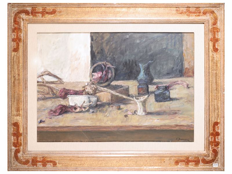 Enzo Faraoni - Natura morta, olio su tela