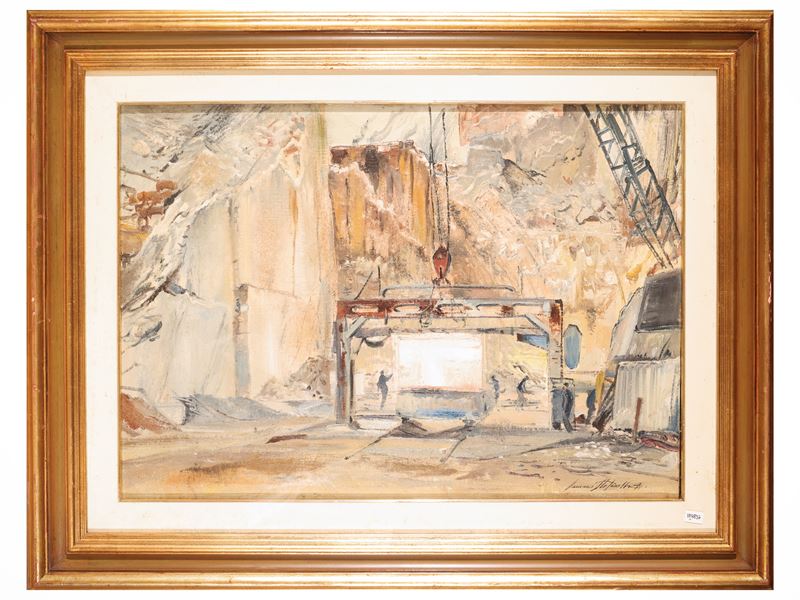 Romano Stefanelli - Cave carraiole, il taglio dei marmi