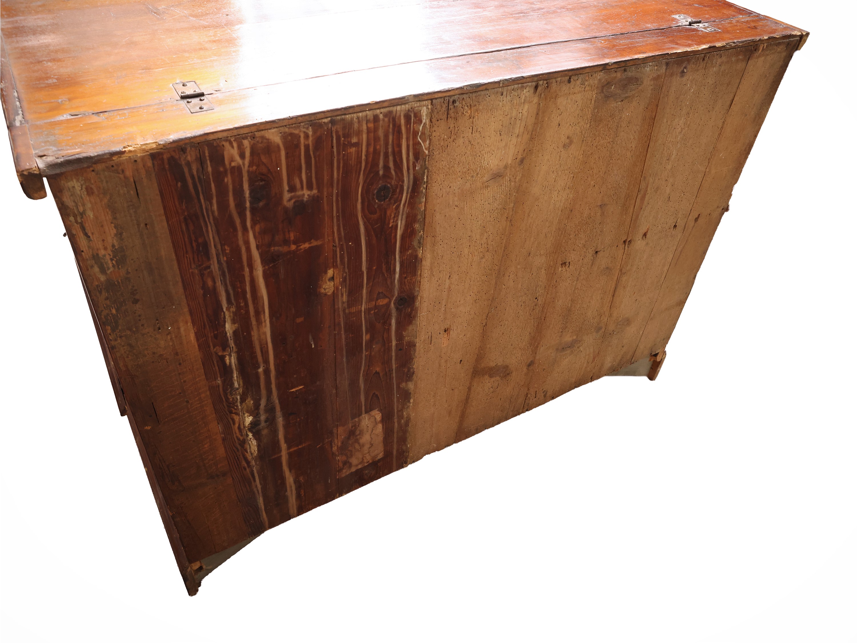Madia rustica in legno tenero, piano ad alzarsi e vano contenitore (XIX secolo)