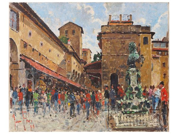 Fosco Pavi - Veduta di Ponte Vecchio 1999