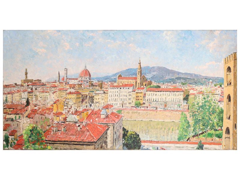 Veduta di Firenze dalle rampe di San Niccolò 1989
