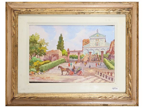 Giovanni Ospitali - Veduta di San Miniato