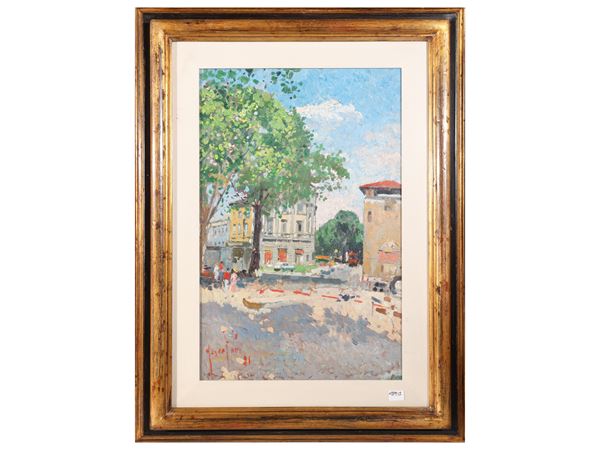Veduta di Piazza Beccaria 1981