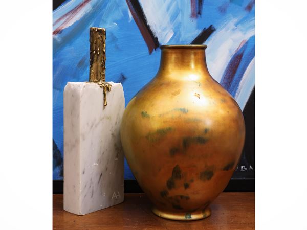 Lustered ceramic vase, Zsolnay Pecs