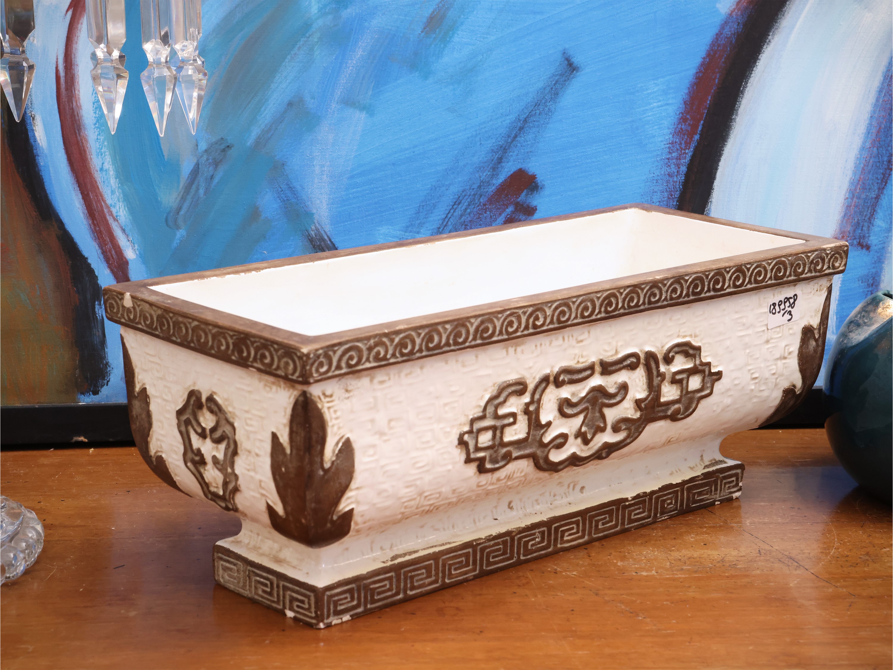 Zaccagnini, Fioriera in ceramica a foggia orientale