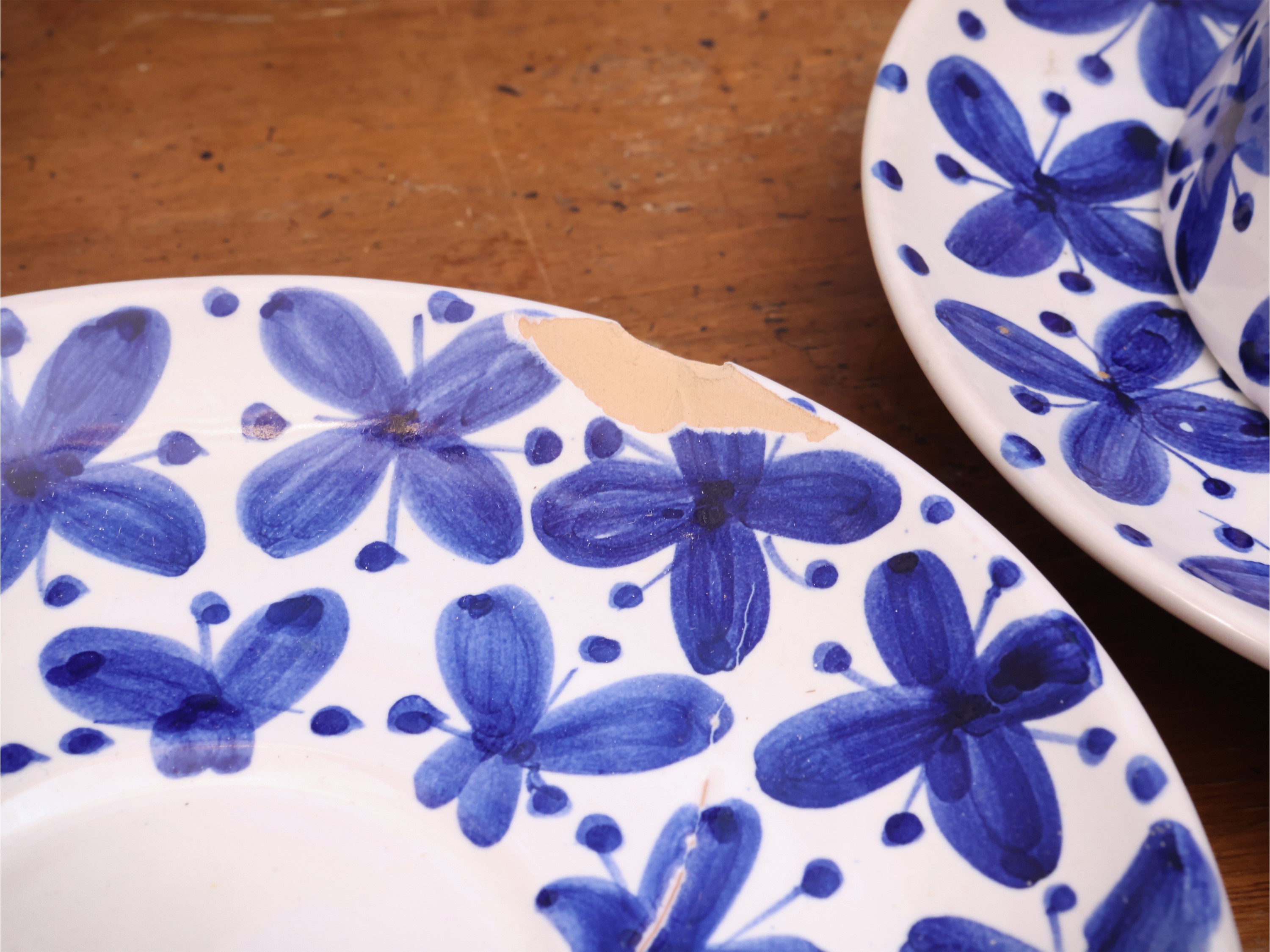 Servizio da tè in ceramica smaltata, Deruta