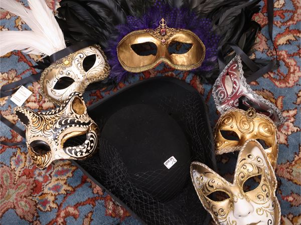 Assortment of Venetian masks