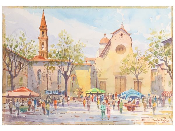 Veduta di Piazza Santo Spirito