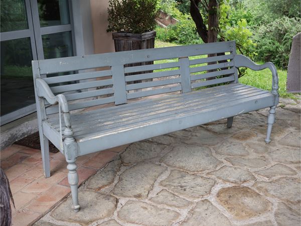 Lit de jour in legno laccato grigio