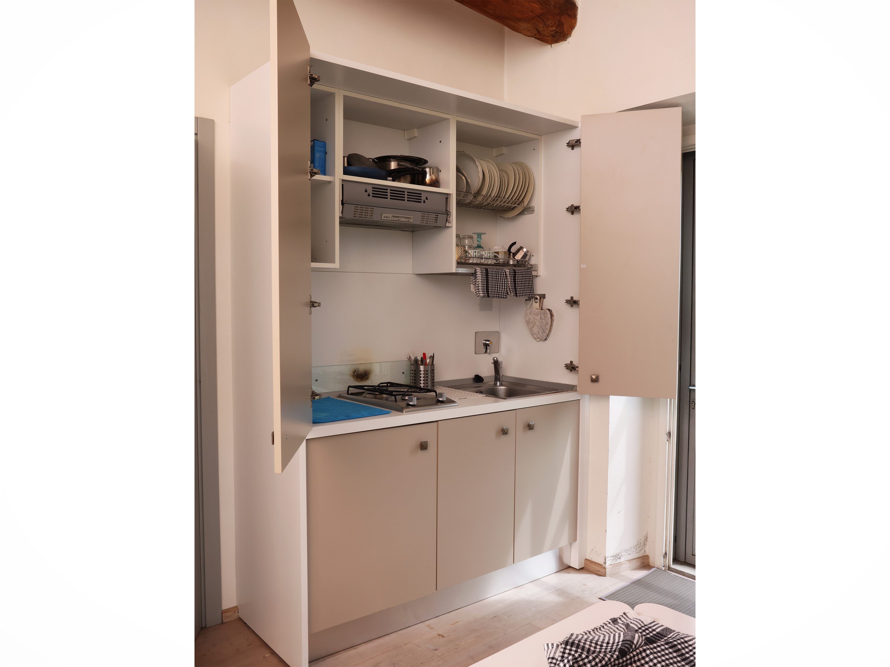Mobile Cucina in Laminato Grigio Chiaro